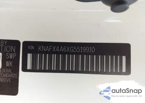 2016 Kia Forte Lx from USA, damaged, VIN KNAFX4A6XG5519910